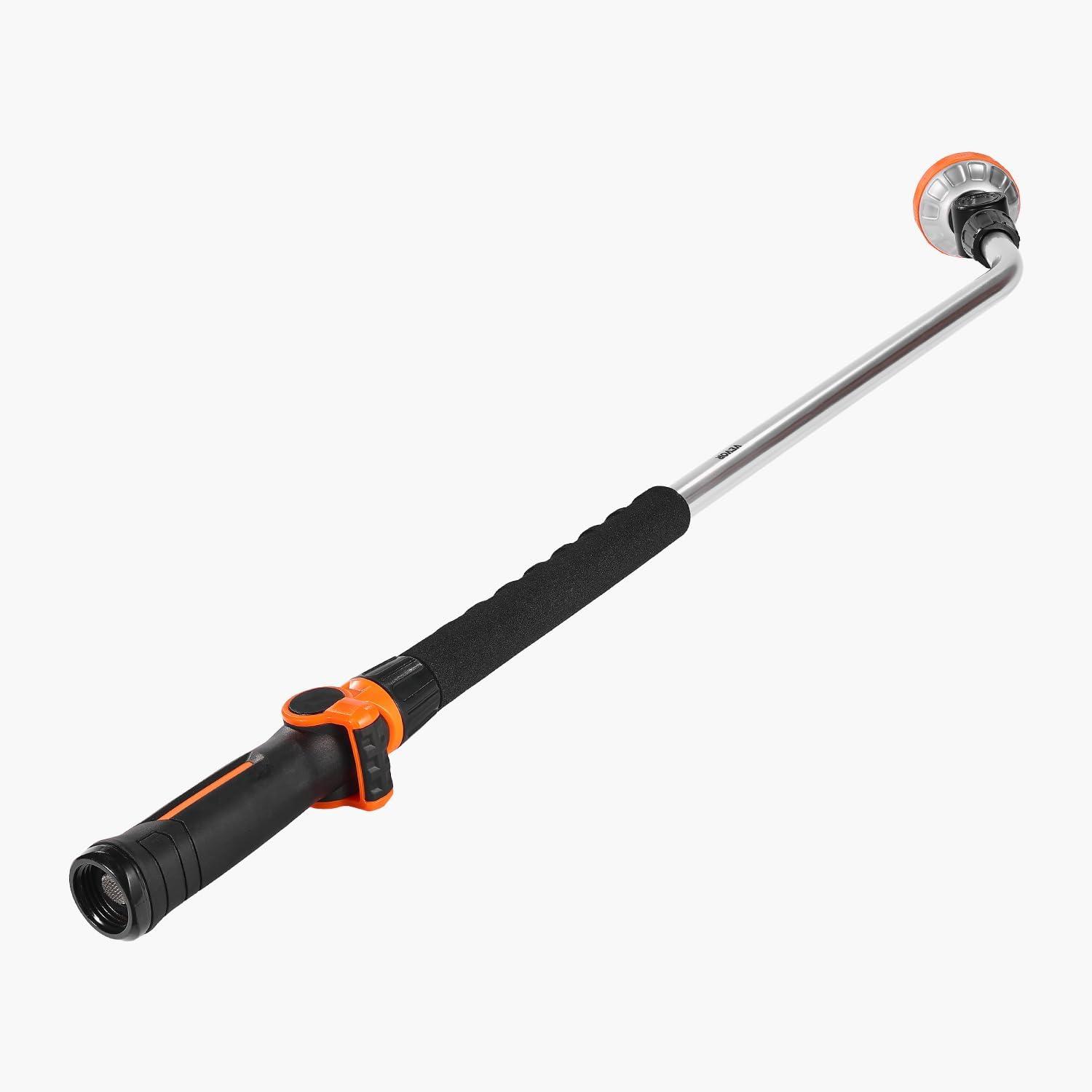 imageVEVOR Watering Wand 36Inch Extra Long Heavy Duty Garden Hose Wand with 8 Spray Patterns ampamp 180 Swivel Head Long Hose Nozzle Sprayer with onoff Thumb Control Ideal for Hanging Baskets36 Inch