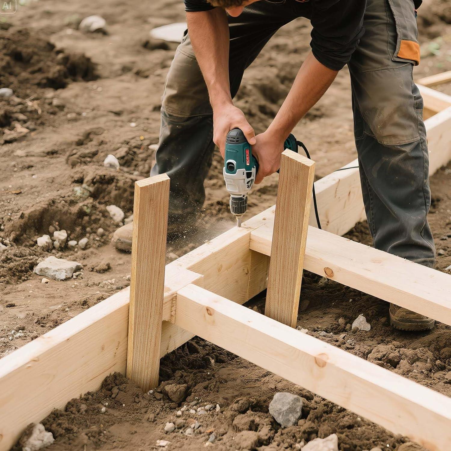 imageVEVOR Wooden Garden Stakes 25 Pcs 24 x 05 x15 in Survey Grading Stakes Garden Ground Stake with Sharp Point Fir Wood Plant Support Stake Sign Posts for Silt Fence Backyard Boundaries Baselines05 x 15 x 24in25pcs