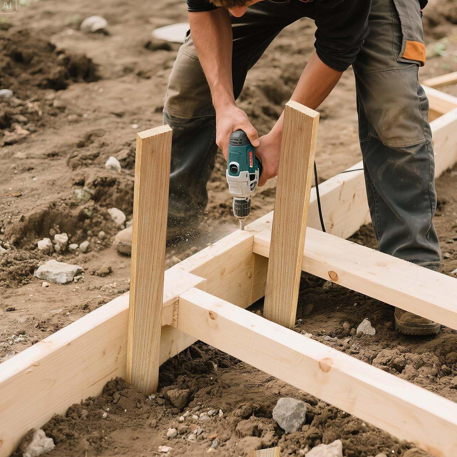 imageVEVOR Wooden Garden Stakes 25 Pcs 24 x 05 x15 in Survey Grading Stakes Garden Ground Stake with Sharp Point Fir Wood Plant Support Stake Sign Posts for Silt Fence Backyard Boundaries Baselines05 x 15 x 36in25pcs