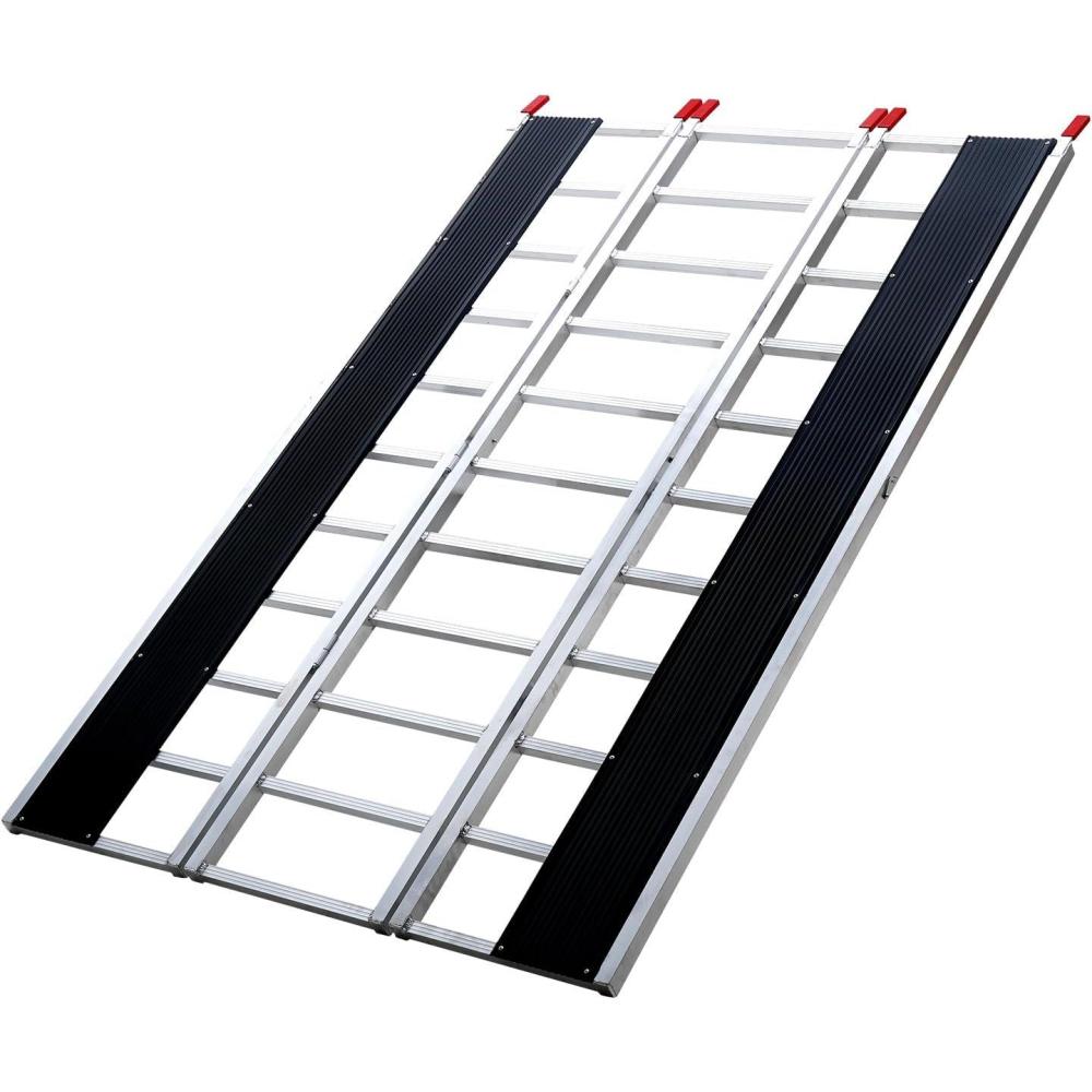 imageVEVOR Aluminum Ramps 880 LBS Capacity 472quot x 85quot Loading Ramps for Motorcycle Dirt Bike Trailer ATV UTV Garden Tractor and Lawn Mower 2PCS1500 lbs