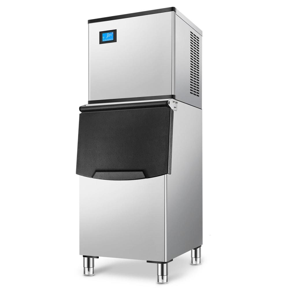 imageVEVOR Commercial Ice Maker Storage Bin 300 LBS Capacity IceBin Commercial Ice Storage Bin with Adjustable AntiSlip Rubber Feet Suitable for Restaurant Hotel and Beverage ShopsWhole Machine