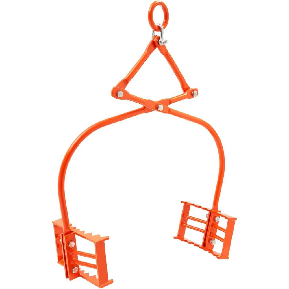 imageVEVOR Log Lifting Tongs 36in 4 Serrated Claw Hook Log Tongs Heavy Duty Steel Swivel Dragging Tongs 3300LBS Log Grapple with Handles Lumber Log Skidding Tongs for Tractors Trucks Forklifts ATVsRock Tongs
