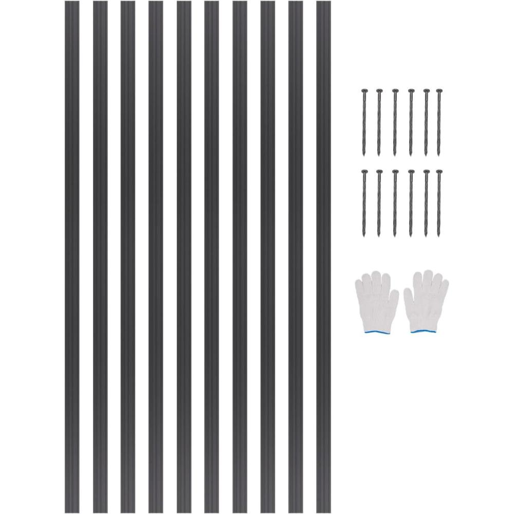 imageVEVOR Metal Landscape Edging 8 Packs 72 in RustResistant Aluminum Alloy Landscape Edging Bendable Garden Edging Border Heavy Duty Lawn Edging Fence for Flower Bed Yard Pathway10 Packs 60 in