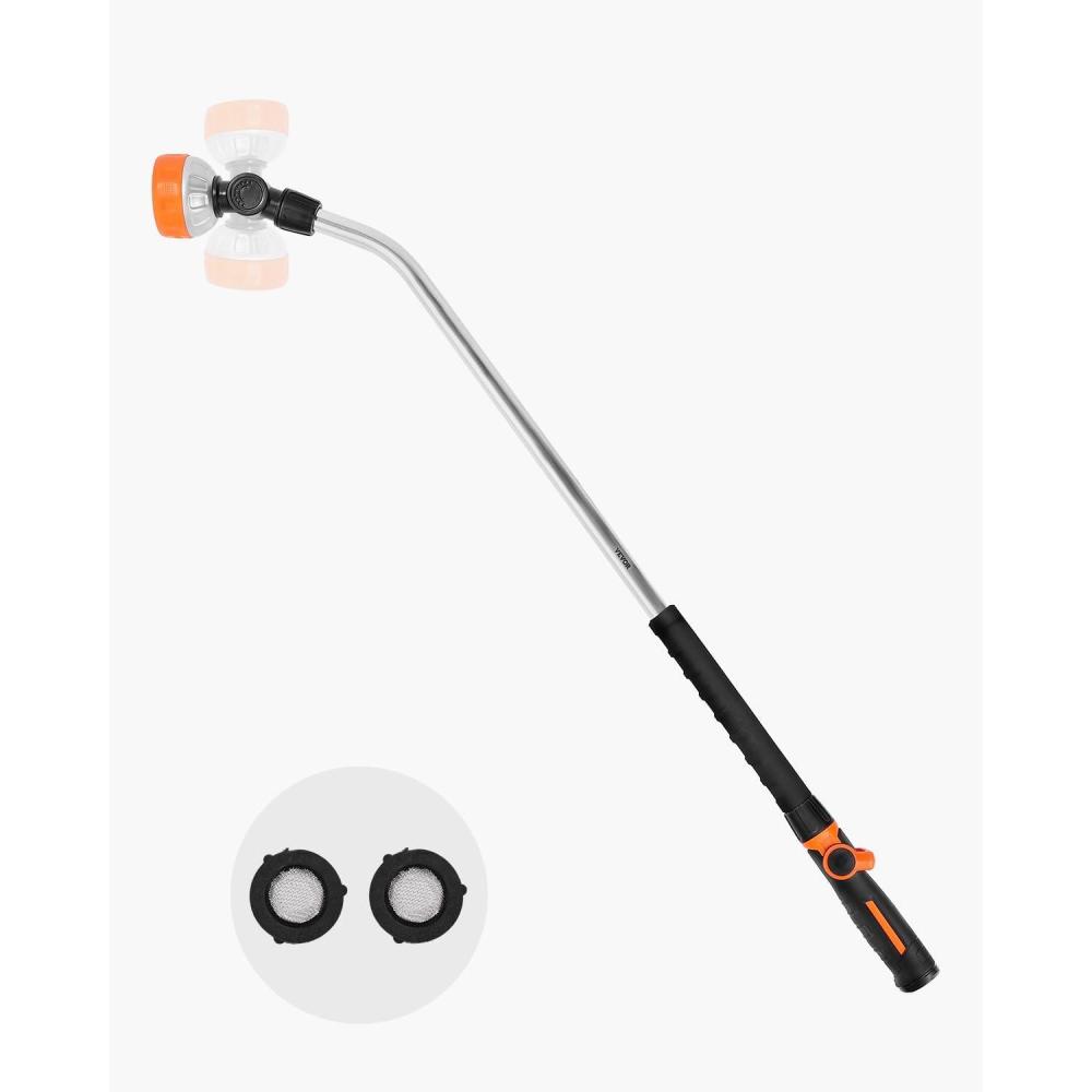 imageVEVOR Watering Wand 36Inch Extra Long Heavy Duty Garden Hose Wand with 8 Spray Patterns ampamp 180 Swivel Head Long Hose Nozzle Sprayer with onoff Thumb Control Ideal for Hanging Baskets36 Inch