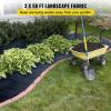 imageHappybuy Weed Barrier Landscape Fabric Heavy Duty 4FTx250FT Geotextile Fabric 5Oz Woven Weed Block Gardening Mat Garden Weed Fabric Good Permeability for Flower Bed Driveway Fabric Ground Cover3FTx50FT5OZ