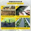 imageHappybuy Weed Barrier Landscape Fabric Heavy Duty 4FTx250FT Geotextile Fabric 5Oz Woven Weed Block Gardening Mat Garden Weed Fabric Good Permeability for Flower Bed Driveway Fabric Ground Cover3FTx50FT5OZ