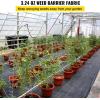 imageHappybuy Weed Barrier Landscape Fabric Heavy Duty 4FTx250FT Geotextile Fabric 5Oz Woven Weed Block Gardening Mat Garden Weed Fabric Good Permeability for Flower Bed Driveway Fabric Ground Cover3FTx300FT32OZ
