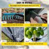 imageHappybuy Weed Barrier Landscape Fabric Heavy Duty 4FTx250FT Geotextile Fabric 5Oz Woven Weed Block Gardening Mat Garden Weed Fabric Good Permeability for Flower Bed Driveway Fabric Ground Cover3FTx300FT32OZ