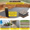 imageHappybuy Weed Barrier Landscape Fabric Heavy Duty 4FTx250FT Geotextile Fabric 5Oz Woven Weed Block Gardening Mat Garden Weed Fabric Good Permeability for Flower Bed Driveway Fabric Ground Cover13FTx60FT5OZ