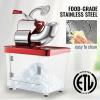 imageVEVOR 110V Commercial Ice Crusher 661LBSH ETL Approved 300W Electric Snow Cone Machine with Dual Blades Stainless Steel Shaved Ice Machine with Safety OnOff Switch for Family Restaurants BarsRed