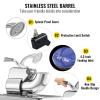 imageVEVOR 110V Commercial Ice Crusher 661LBSH ETL Approved 300W Electric Snow Cone Machine with Dual Blades Stainless Steel Shaved Ice Machine with Safety OnOff Switch for Family Restaurants BarsSliver