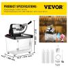 imageVEVOR 110V Commercial Ice Crusher 661LBSH ETL Approved 300W Electric Snow Cone Machine with Dual Blades Stainless Steel Shaved Ice Machine with Safety OnOff Switch for Family Restaurants BarsBlack