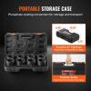 imageVEVOR 12quot Drive Impact Socket Set 65 Piece SAE 38quot to 114quot and Metric 1024mm 6 Point CrV Alloy Steel for Auto Repair EasytoRead Size Markings Rugged Construction Storage Case34 8PCS CRMO