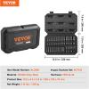 imageVEVOR 12quot Drive Impact Socket Set 65 Piece SAE 38quot to 114quot and Metric 1024mm 6 Point CrV Alloy Steel for Auto Repair EasytoRead Size Markings Rugged Construction Storage Case14 48PCS CRMO