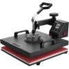 imageVEVOR 15x15 Heat Press Machine 8 in 1 Combo with 30 OZ Tumbler Press ampamp Hat Press Slide Out Heat Press Sublimation Machine for TShirts Hats Caps Tumblers Glass Cans Mugs and Plates Light Green15x15 Inch  8 in 1