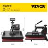 imageVEVOR 15x15 Heat Press Machine 8 in 1 Combo with 30 OZ Tumbler Press ampamp Hat Press Slide Out Heat Press Sublimation Machine for TShirts Hats Caps Tumblers Glass Cans Mugs and Plates Light Green15x15 Inch  8 in 1