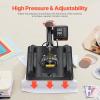 imageVEVOR 15x15 Heat Press Machine 8 in 1 Combo with 30 OZ Tumbler Press ampamp Hat Press Slide Out Heat Press Sublimation Machine for TShirts Hats Caps Tumblers Glass Cans Mugs and Plates Light Green8in115x15Black