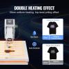imageVEVOR 15x15 Heat Press Machine 8 in 1 Combo with 30 OZ Tumbler Press ampamp Hat Press Slide Out Heat Press Sublimation Machine for TShirts Hats Caps Tumblers Glass Cans Mugs and Plates Light Green15x15White