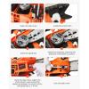 imageVEVOR 20inch 62CC Gas Powered Chainsaw 38 HP 2 Stroke Engine Gas Power Chainsaws with NonSlip Handle Gas Chainsaws with Dual Fuel Tanks For Wood Cutting Tree Trimming and Land Clearing254CC 12inch