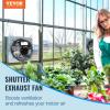 imageVEVOR 24 Inch Shutter Exhaust Fan Wall Mounted HighSpeed 3320CFM Vent Fan For Garages Shops Greenhouse Attic Ventilation AC Motor Fan Only12 Inch