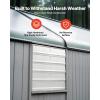imageVEVOR 24 Inch Shutter Exhaust Fan Wall Mounted HighSpeed 3320CFM Vent Fan For Garages Shops Greenhouse Attic Ventilation AC Motor Fan Only20 Inch