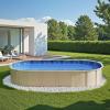 imageVEVOR 24ft Round Above Ground Pool Liner Unibead Pool Liners Standard Gauge 52inch Wall Height Designed for Steel Sided AboveGround Swimming PoolsOval