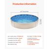 imageVEVOR 24ft Round Above Ground Pool Liner Unibead Pool Liners Standard Gauge 52inch Wall Height Designed for Steel Sided AboveGround Swimming PoolsRound