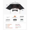 imageVEVOR 270 Degree Vehicle Overland Awning Free Standing Driver Side Waterproof Car Shelter UV50 Vehicle Awning for SUV Truck Van Ultimate Sun Protection 270LTEArmyGreen 10X7ft Car Awning