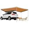 imageVEVOR 270 Degree Vehicle Overland Awning Free Standing Driver Side Waterproof Car Shelter UV50 Vehicle Awning for SUV Truck Van Ultimate Sun Protection 270LTEKhaki 270 82ft Car Awning