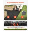 imageVEVOR 2Pack Recycled Rubber Mulch Mat 120 x 45 inPermanent Rubber Mulch for Landscaping Black Mulch Garden Edging Border for PlantsVegetables ampamp Flower Garden Barrier2packs