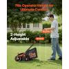 imageVEVOR 2in1 Electric Dethatcher and Scarifier 16Inch 15 Amp Corded Lawn Dethatcher with 145Gallon Thatch Collection Bag 5Position Depth Adjustment Walk Behind Machine for Garden Yard Grass13 inch