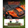 imageVEVOR 2in1 Electric Dethatcher and Scarifier 16Inch 15 Amp Corded Lawn Dethatcher with 145Gallon Thatch Collection Bag 5Position Depth Adjustment Walk Behind Machine for Garden Yard Grass13 inch