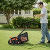 imageVEVOR 2in1 Electric Dethatcher and Scarifier 16Inch 15 Amp Corded Lawn Dethatcher with 145Gallon Thatch Collection Bag 5Position Depth Adjustment Walk Behind Machine for Garden Yard Grass13 inch