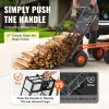 imageVEVOR 400lbs Steel Garden Dump Cart Heavy Duty Garden Wagon Yard Dump Wagon with Removable Sides Convert to Flatbed Utility Liner 10in All Terrain Wheels880lbs