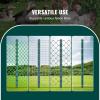 imageVEVOR 5 Feet Fence Post 10 Pack UChannel Heavy Duty Metal Fence Posts with 30 Zip Ties ampamp 20 Clips Sturdy Steel Fence Stakes for Garden Yard Lawn Farms and Outdoor Wire Fencing Green3 Feet 10 Pack