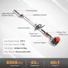 imageVEVOR 5in1 26cc 2 Cycle Gas Powered Dual Sided Hedge Trimmer Weed Eater String Trimmer Edger Pole Saw Chainsaw Pruner with EPA CE and EMC Certification43cc Gas Hedge Trimmer