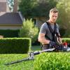 imageVEVOR 5in1 26cc 2 Cycle Gas Powered Dual Sided Hedge Trimmer Weed Eater String Trimmer Edger Pole Saw Chainsaw Pruner with EPA CE and EMC Certification26cc 4in1 Gas Hedge Trimmer  String Trimmer  Brush Cutter  Edger