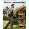 imageVEVOR 5in1 26cc 2 Cycle Gas Powered Dual Sided Hedge Trimmer Weed Eater String Trimmer Edger Pole Saw Chainsaw Pruner with EPA CE and EMC Certification26cc 4in1 Gas Hedge Trimmer  String Trimmer  Brush Cutter  Edger