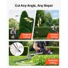imageVEVOR 5in1 26cc 2 Cycle Gas Powered Dual Sided Hedge Trimmer Weed Eater String Trimmer Edger Pole Saw Chainsaw Pruner with EPA CE and EMC Certification26cc 4in1 Gas Hedge Trimmer  String Trimmer  Brush Cutter  Edger