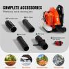 imageVEVOR 63CC Backpack Leaf Blower Gas Powered 189L Tank Delivers 1110CFM ampamp 220MPH Perfect for Garden Maintenance Clearing Leaves ampamp Snow79CC Backpack