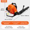 imageVEVOR 63CC Backpack Leaf Blower Gas Powered 189L Tank Delivers 1110CFM ampamp 220MPH Perfect for Garden Maintenance Clearing Leaves ampamp Snow79CC Backpack