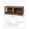 imageVEVOR 72quotDog Crate Furniture for 2 DogsDouble Dog Crate Furniture with Double Sliding DoorsLarge Dog Crate TV Stand with Removable TraySteel Frame Double Dog Crate for SmallMediumLarge Dogs White75
