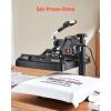 imageVEVOR 8 in 1 Heat Press Machine 15x15 Inch 360 Swing Away Tshirt Press Digital Professional Sublimation Heat Transfer for T Shirts Hat Cap Mug PlateBlack
