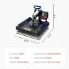 imageVEVOR 8 in 1 Heat Press Machine 15x15 Inch 360 Swing Away Tshirt Press Digital Professional Sublimation Heat Transfer for T Shirts Hat Cap Mug PlateBlue
