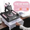 imageVEVOR 8 in 1 Heat Press Machine 15x15 Inch 360 Swing Away Tshirt Press Digital Professional Sublimation Heat Transfer for T Shirts Hat Cap Mug PlatePink