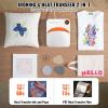 imageVEVOR 8 in 1 Heat Press Machine 15x15 Inch 360 Swing Away Tshirt Press Digital Professional Sublimation Heat Transfer for T Shirts Hat Cap Mug PlatePink