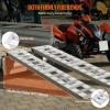 imageVEVOR Aluminum Ramps 880 LBS Capacity 472quot x 85quot Loading Ramps for Motorcycle Dirt Bike Trailer ATV UTV Garden Tractor and Lawn Mower 2PCS6000lbs