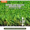 imageVEVOR Artifical Grass Turf 5 x 10 ft Thick Grass Rug Indoor Outdoor 138quot Realistic Synthetic Grass Mat with Drainage Holes Perfect for Patio Garden Lawn Home Backyard Dog Mats3 x 5 FT