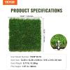 imageVEVOR Artifical Grass Turf 5 x 10 ft Thick Grass Rug Indoor Outdoor 138quot Realistic Synthetic Grass Mat with Drainage Holes Perfect for Patio Garden Lawn Home Backyard Dog Mats18 Pack  12x12
