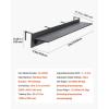 imageVEVOR Balcony Hanging Table 315 x 12 inch Folding Balcony Railing Table Outdoor Bar Table 50 lbs Loading Fit Railing from 1quot to 43quot Serving for Patio ampamp Deck59 x 12 inch